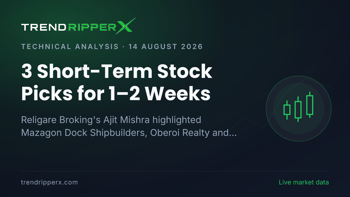 3 Short-Term Stock Picks for 1–2 Weeks: Mazagon Dock, Oberoi Realty and PB Fintech