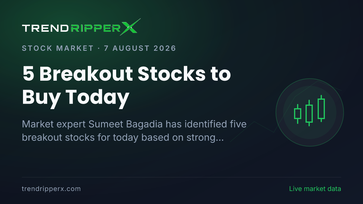 5 Breakout Stocks to Buy Today: Sumeet Bagadia Recommends Kalyan Jewellers, Bharat Dynamics, Union Bank, GRSE & Biocon