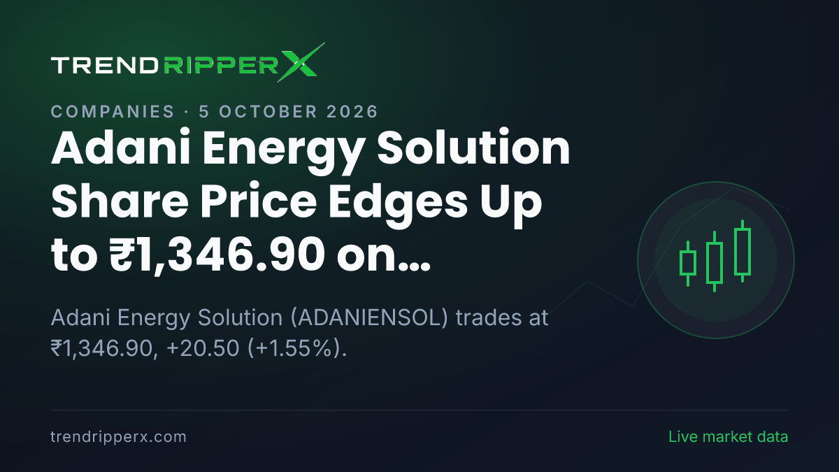 Adani Energy Solution Share Price Edges Up to ₹1,346.90 on Momentum News — What It Means for Investors