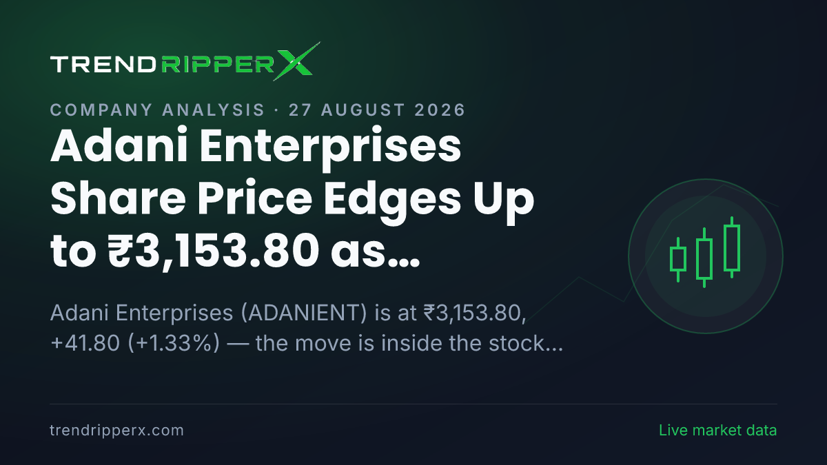 Adani Enterprises Share Price Edges Up to ₹3,153.80 as Brokerage Call News Hits the Wires