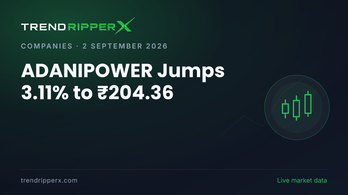 ADANIPOWER Jumps 3.11% to ₹204.36: Inside the Momentum Story Moving Adani Power Shares
