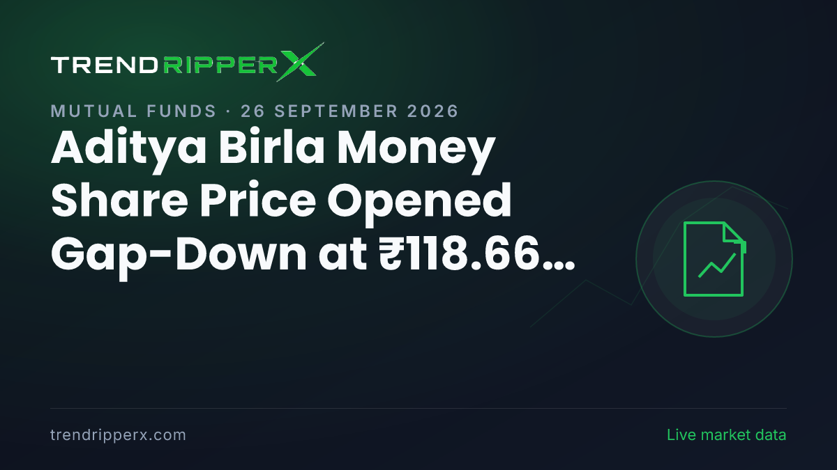 Aditya Birla Money Share Price Opened Gap-Down at ₹118.66 on IPO News — What It Means for Investors