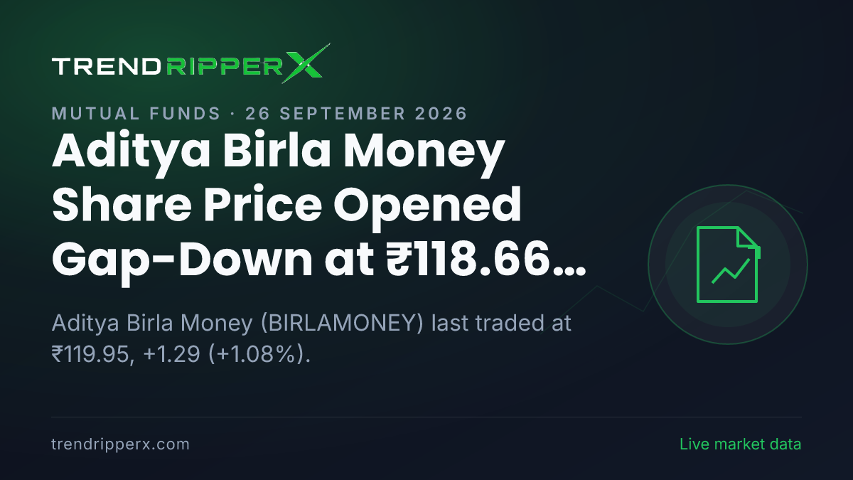 Aditya Birla Money Share Price Opened Gap-Down at ₹118.66 on IPO News — What It Means for Investors