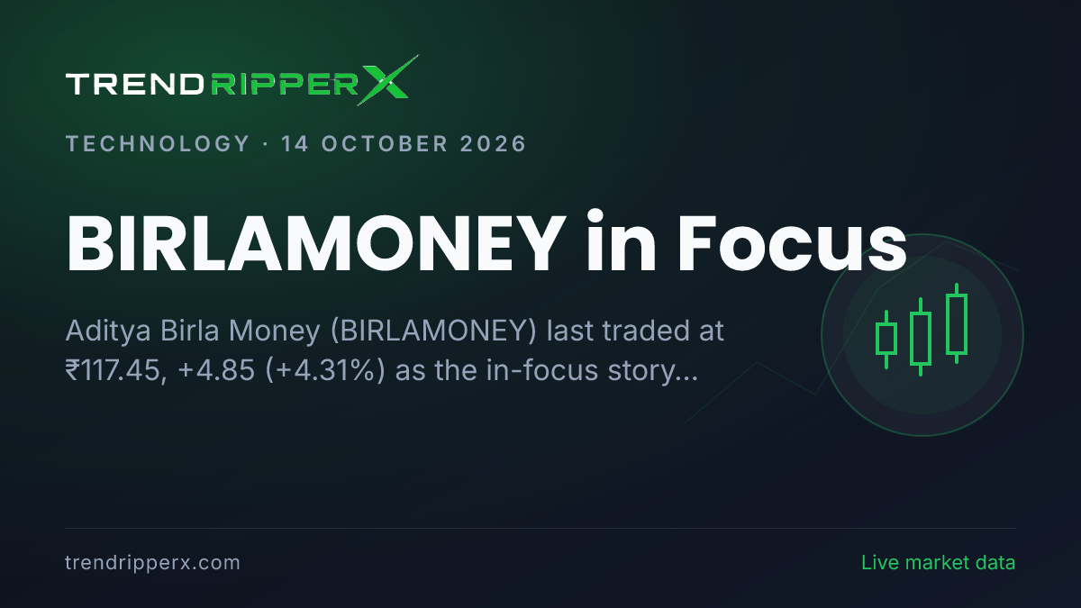 BIRLAMONEY in Focus: Aditya Birla Money Share Price Jumped 4.31% to ₹117.45 in the News Today