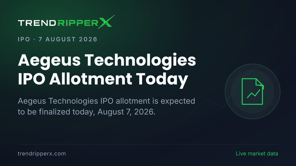 Aegeus Technologies IPO Allotment Today: GMP, Listing Expectations & How to Check Status Online