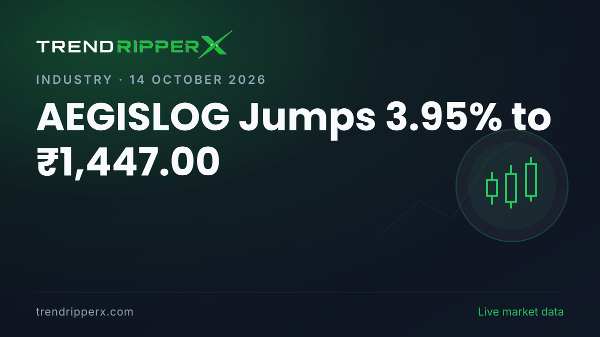 AEGISLOG Jumps 3.95% to ₹1,447.00: Inside the Block Deal Story Moving Aegis Logistics Shares