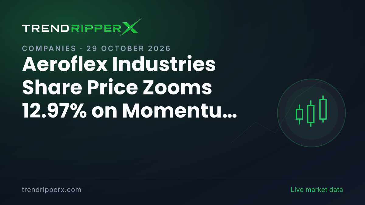 Aeroflex Industries Share Price Zooms 12.97% on Momentum News — What It Means for Investors