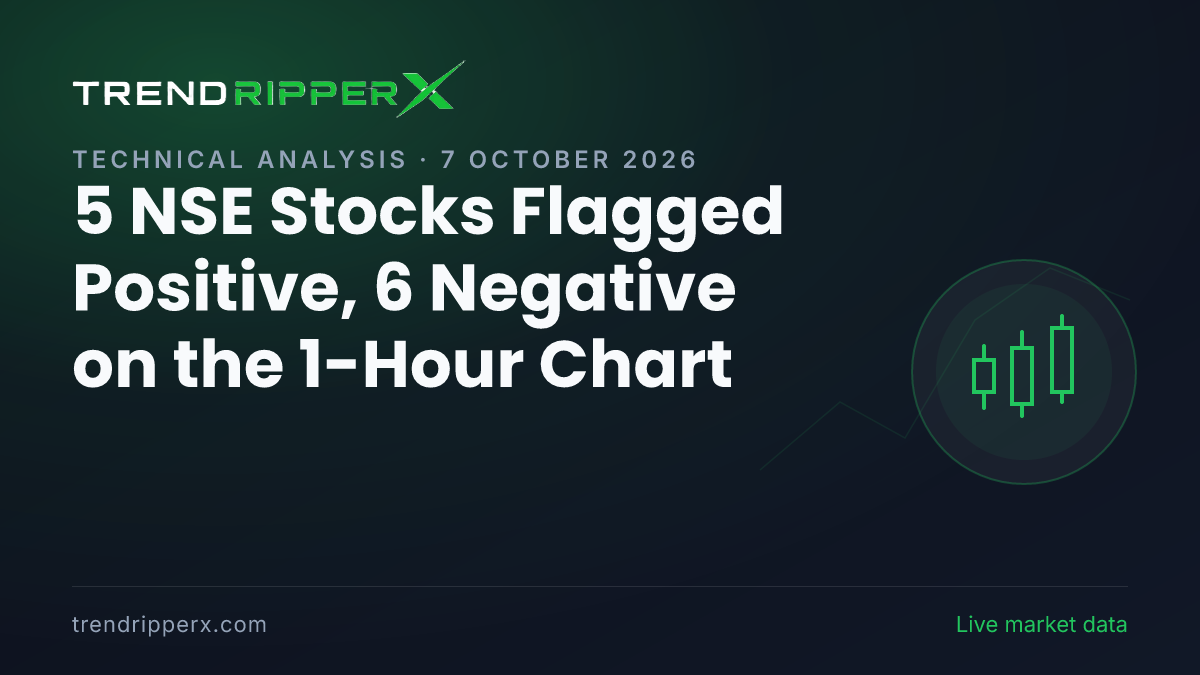 Altrix Scan (7 October 2026): 5 NSE Stocks Flagged Positive, 6 Negative on the 1-Hour Chart