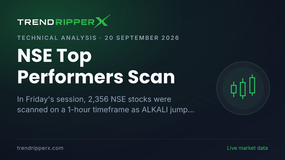 NSE Top Performers Scan: ALKALI Leads Gainers as 3 of Top 15 Flag Positive