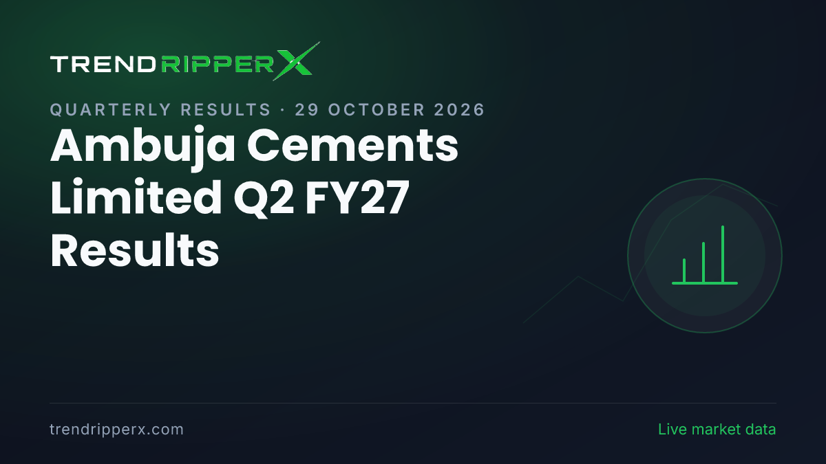 Ambuja Cements Limited Q2 FY27 Results: Net Profit ₹236 cr