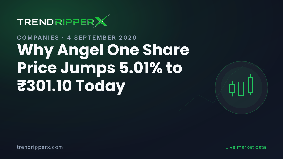 Why Angel One Share Price Jumps 5.01% to ₹301.10 Today: the Momentum Trigger, Explained