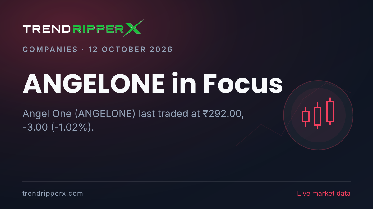 ANGELONE in Focus: Angel One Share Price Closed Lower at ₹292.00 in the News Today