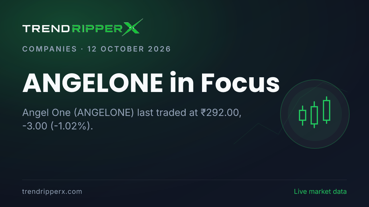ANGELONE in Focus: Angel One Share Price Closed Lower at ₹292.00 in the News Today