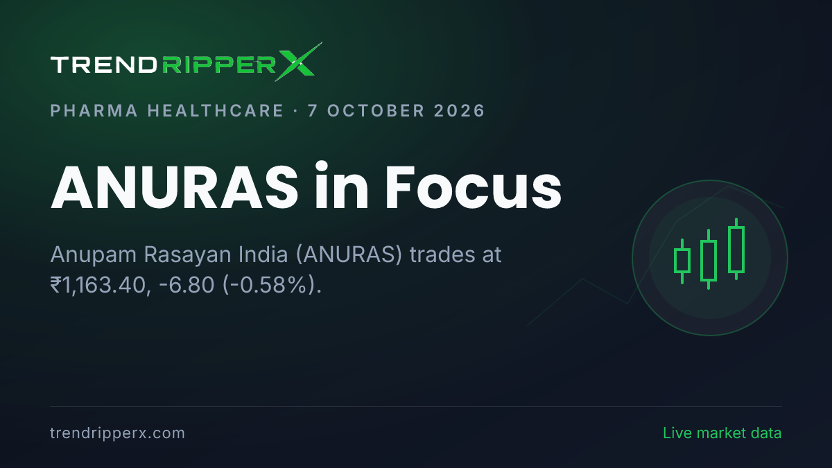 ANURAS in Focus: Anupam Rasayan India Share Price Edges Lower to ₹1,163.40 on Rising Newsflow