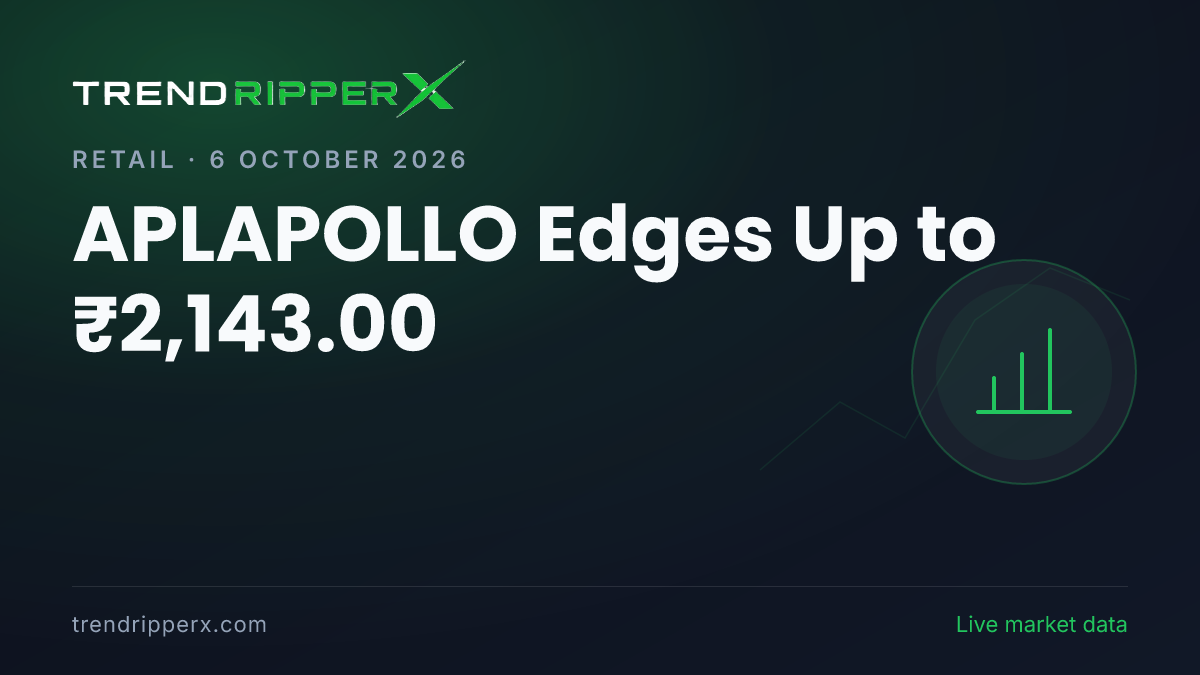 APLAPOLLO Edges Up to ₹2,143.00: Inside the Q Results Story Moving Apl Apollo Tubes Shares