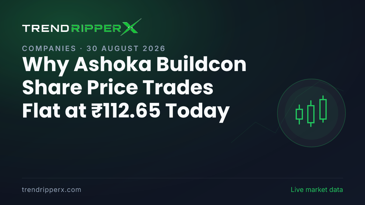 Why Ashoka Buildcon Share Price Trades Flat at ₹112.65 Today: the Order Win Trigger, Explained