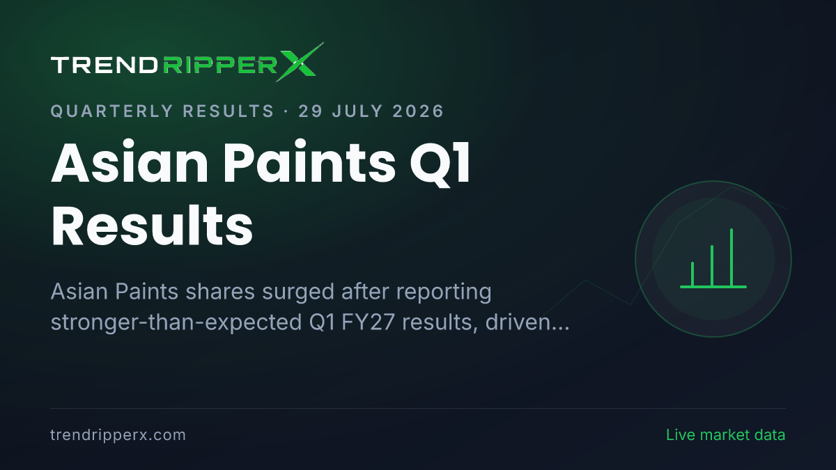 Asian Paints Q1 Results: Stock Jumps 5% After Earnings Beat, Revenue Rises 18%