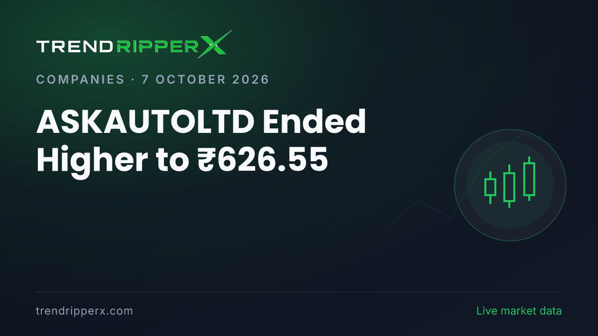 ASKAUTOLTD Ended Higher to ₹626.55: Inside the Brokerage Call Story Moving Ask Automotive Shares