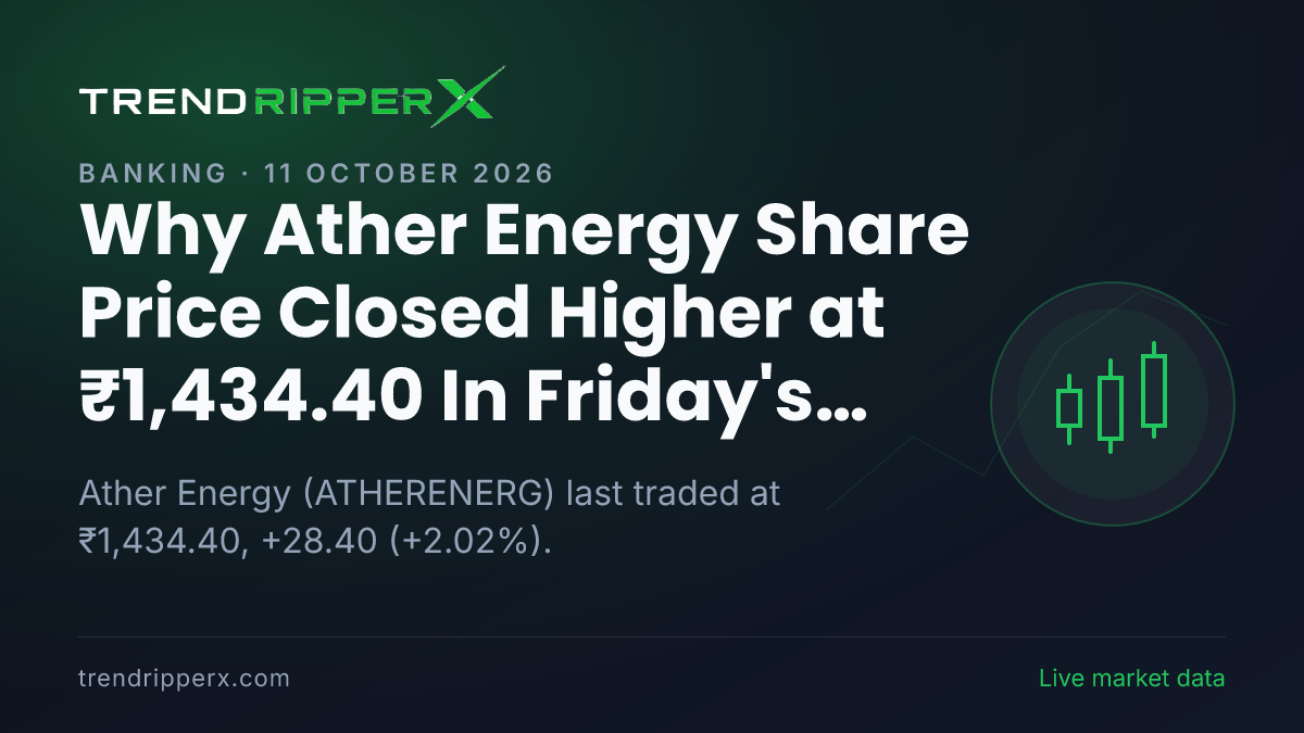 Why Ather Energy Share Price Closed Higher at ₹1,434.40 In Friday's Session: the Brokerage Call Trigger, Explained