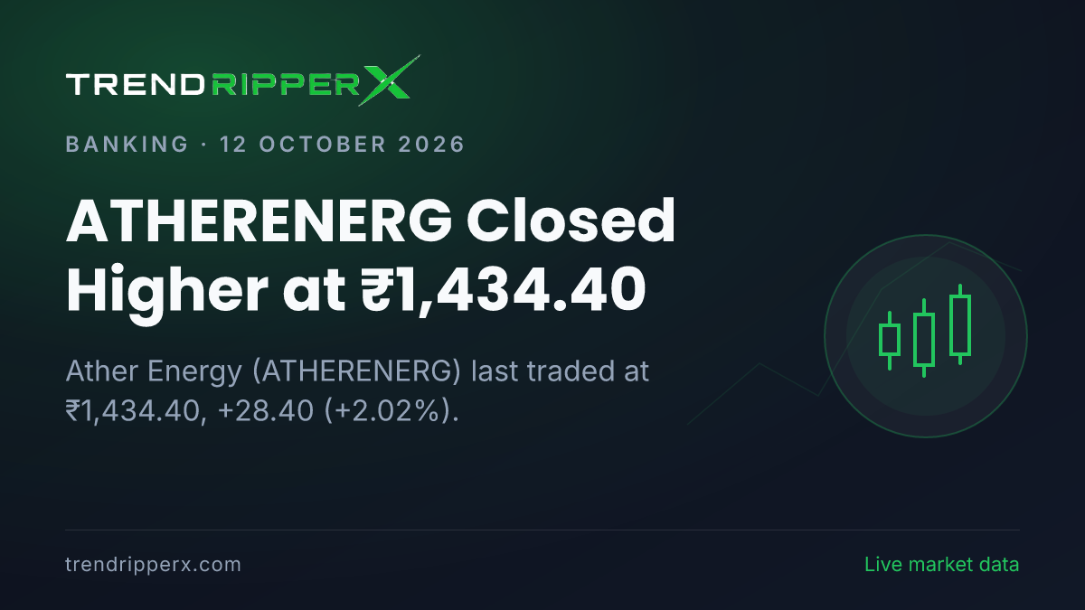 ATHERENERG Closed Higher at ₹1,434.40: Inside the Brokerage Call Story Moving Ather Energy Shares