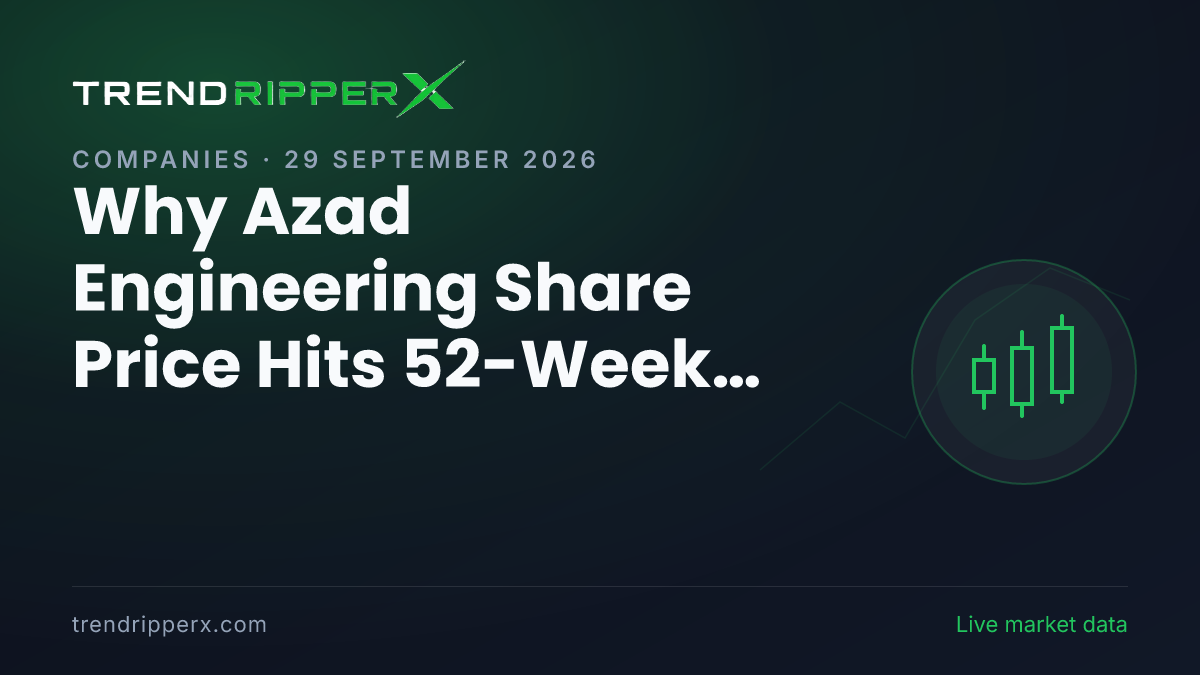 Why Azad Engineering Share Price Hits 52-Week High, Up 9.40% Today: the Momentum Trigger, Explained
