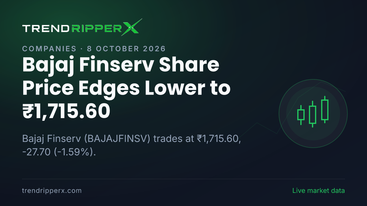 Bajaj Finserv Share Price Edges Lower to ₹1,715.60: What Is Driving BAJAJFINSV Today, and the Levels That Matter