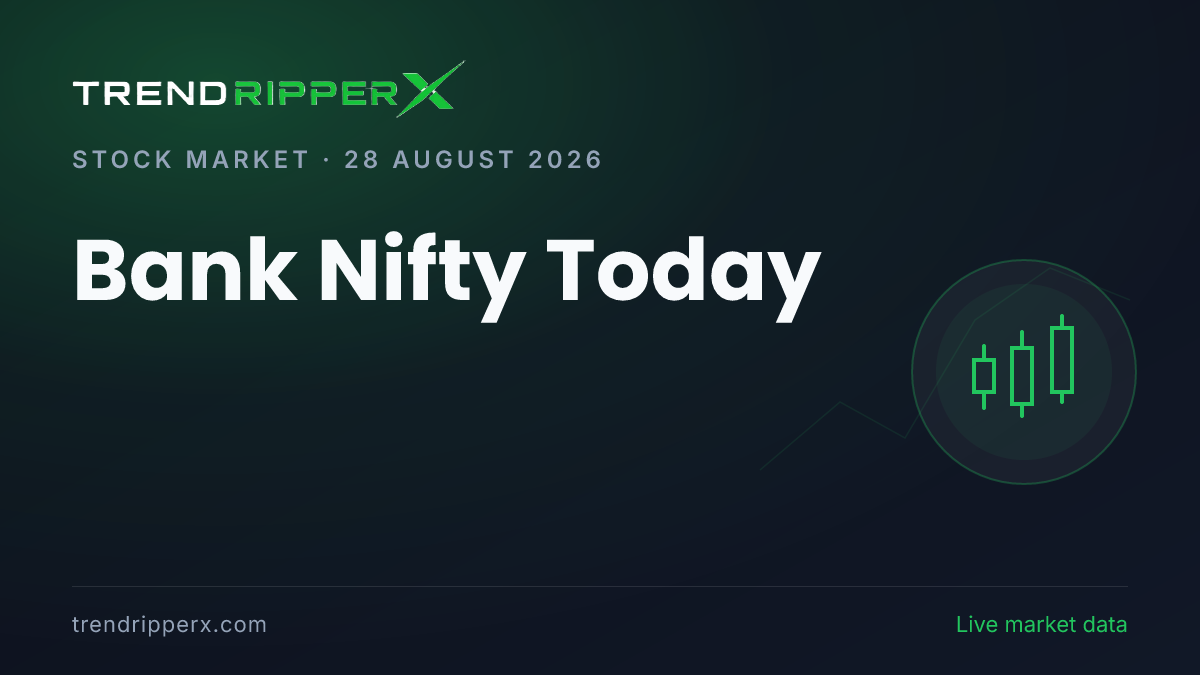 Bank Nifty Today (28 August 2026): Index Lower at 57,496.30