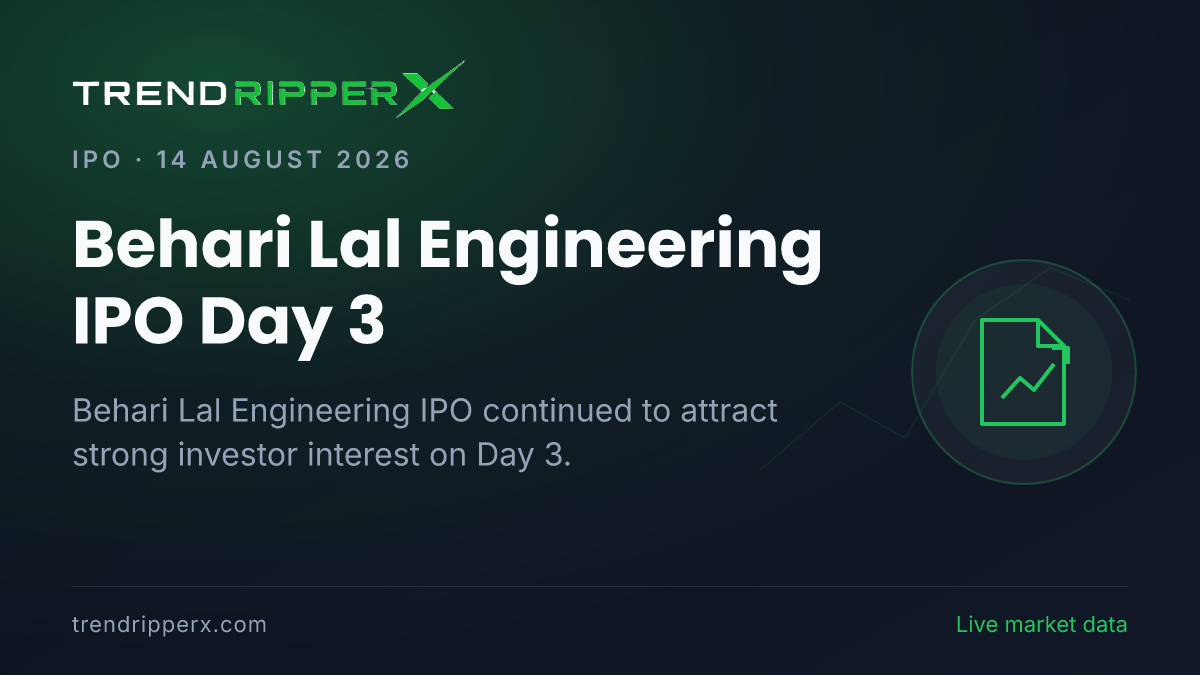 Behari Lal Engineering IPO Day 3: Subscription, GMP, Key Dates and IPO Details