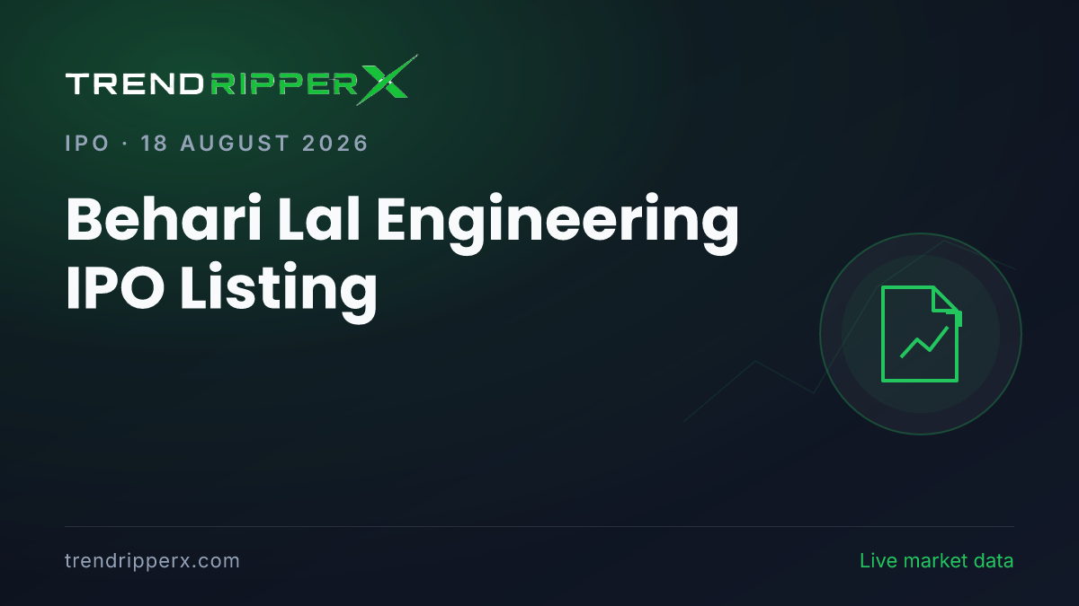 Behari Lal Engineering IPO Listing: GMP Signals 36.84% Premium Ahead of August 19 Debut