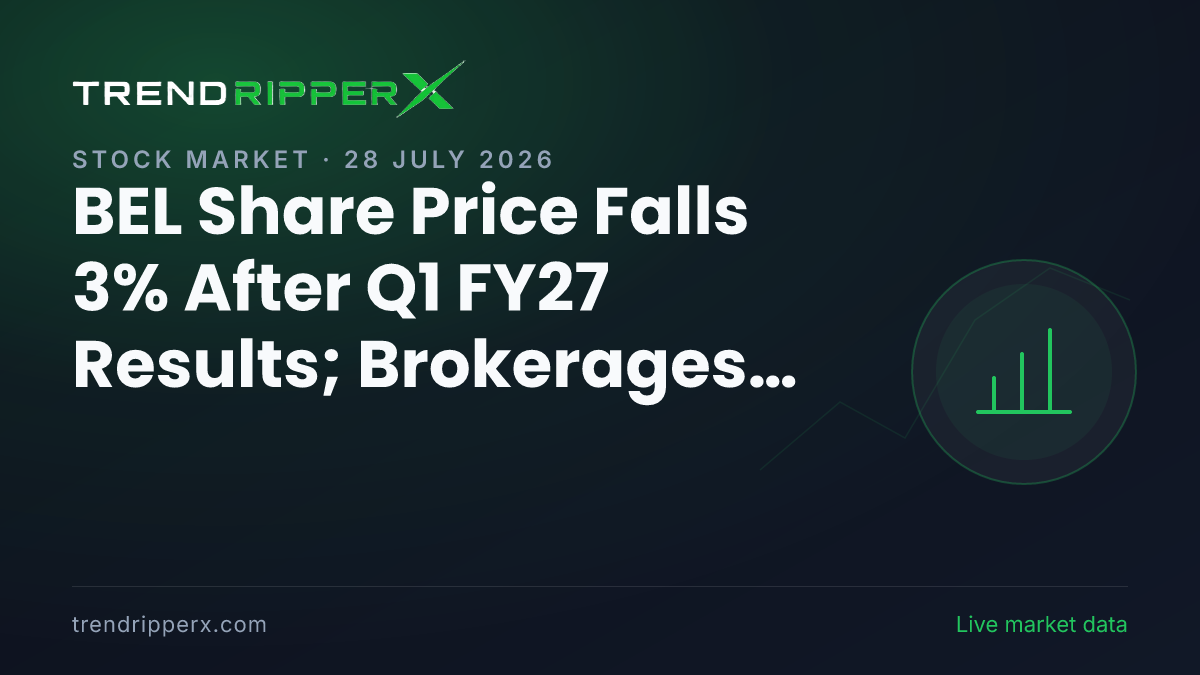 BEL Share Price Falls 3% After Q1 FY27 Results; Brokerages See Up to 23% Upside