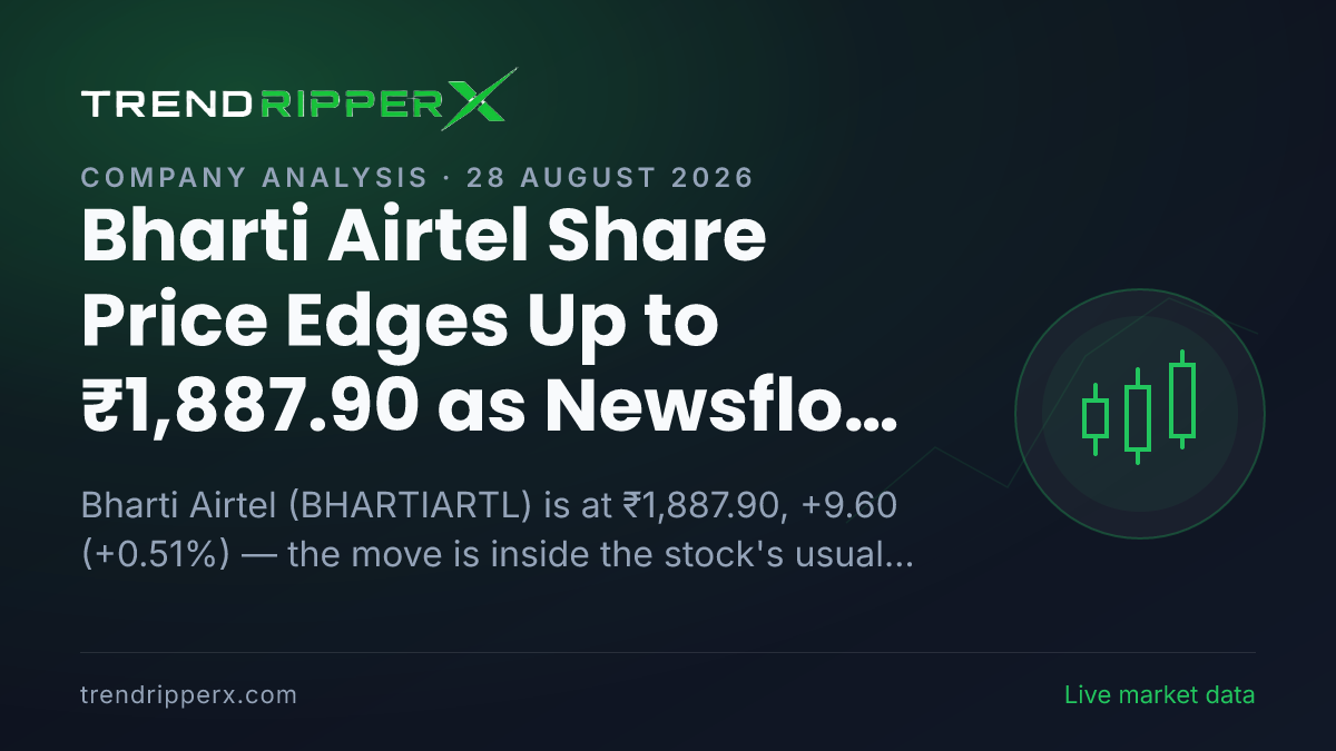 Bharti Airtel Share Price Edges Up to ₹1,887.90 as Newsflow Builds Around the Stock