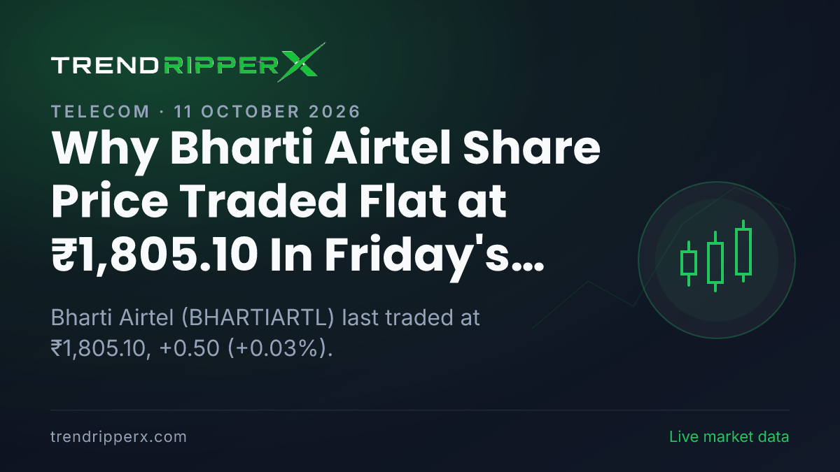 Why Bharti Airtel Share Price Traded Flat at ₹1,805.10 In Friday's Session: the Brokerage Call Trigger, Explained