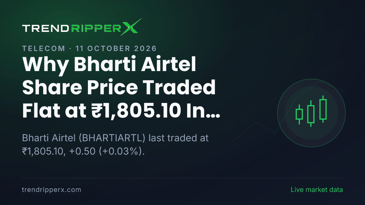 Why Bharti Airtel Share Price Traded Flat at ₹1,805.10 In Friday's Session: the Brokerage Call Trigger, Explained