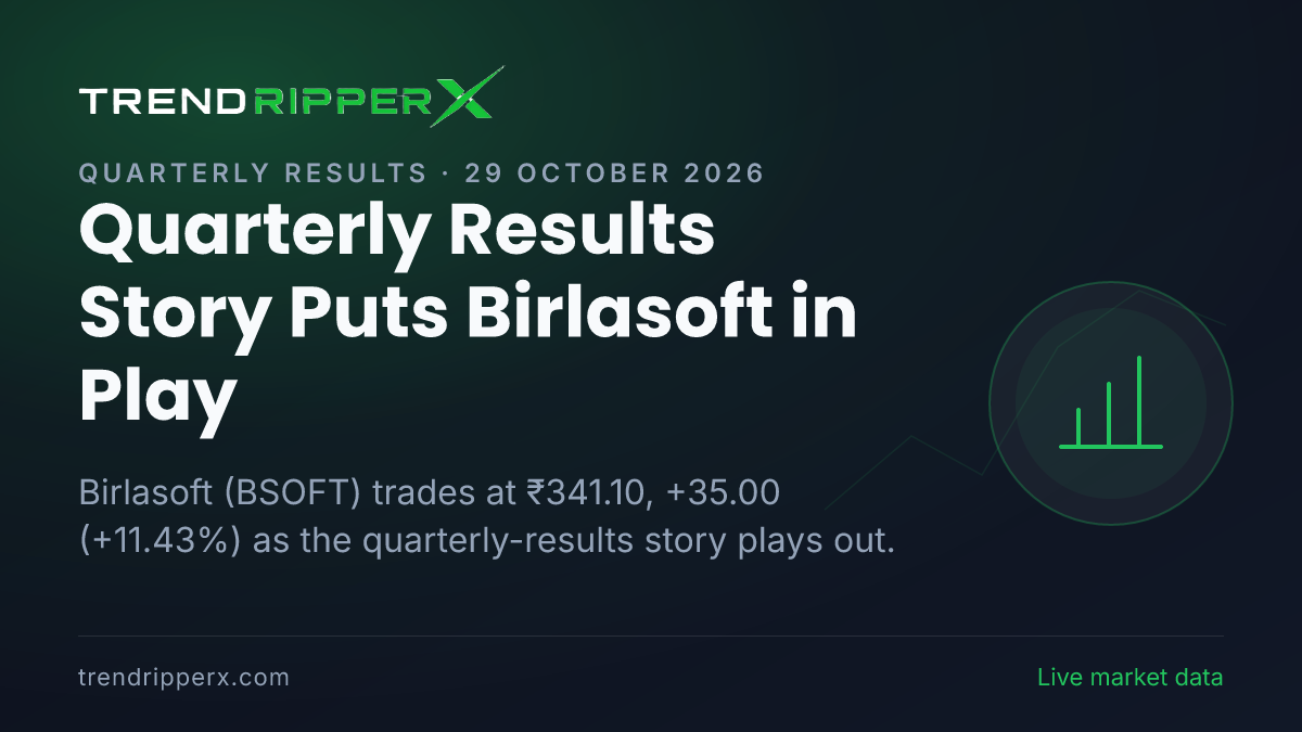 Quarterly Results Story Puts Birlasoft in Play: Share Price Zooms 11.43%, and Here Is the Arithmetic