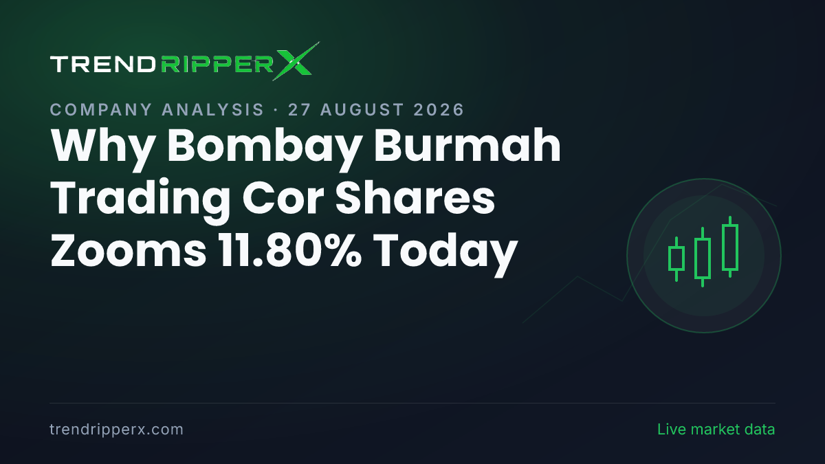 Why Bombay Burmah Trading Cor Shares Zooms 11.80% Today — Levels, Volumes and the Headlines