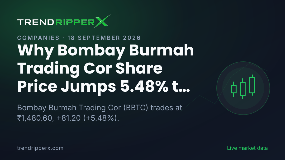 Why Bombay Burmah Trading Cor Share Price Jumps 5.48% to ₹1,480.60 Today: the Block Deal Trigger, Explained