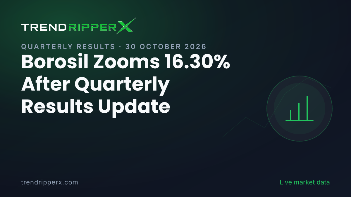 Borosil Zooms 16.30% After Quarterly Results Update — Levels, Volumes and the Follow-Up to Track