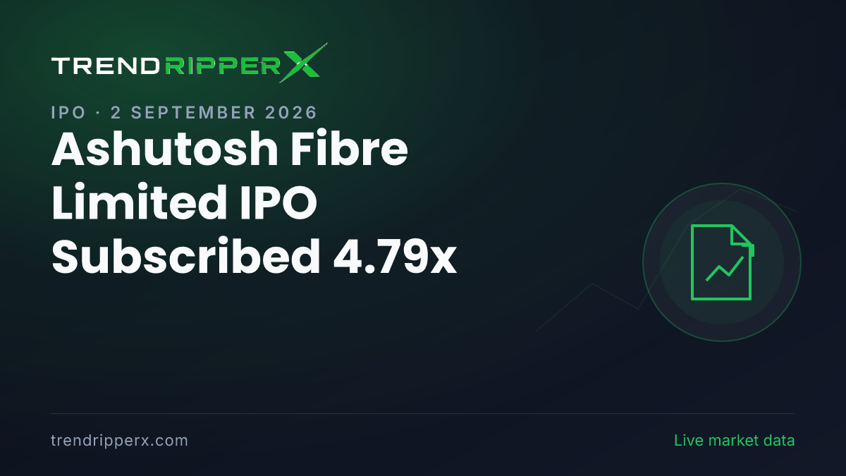 Breaking: Ashutosh Fibre Limited IPO Subscribed 4.79x — Crosses 1x on 2 September 2026