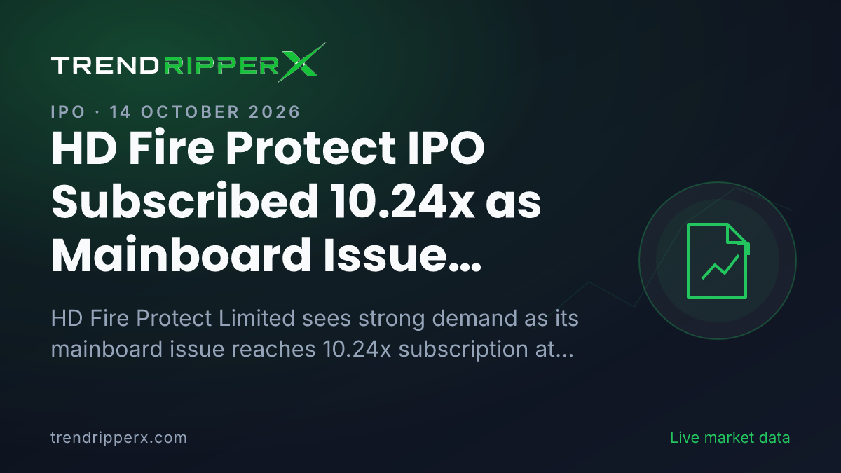 HD Fire Protect IPO Subscribed 10.24x as Mainboard Issue Crosses 10x