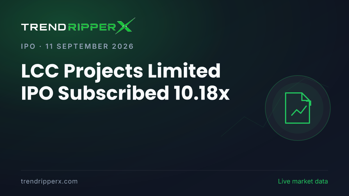 Breaking: LCC Projects Limited IPO Subscribed 10.18x — Crosses 10x on 11 September 2026
