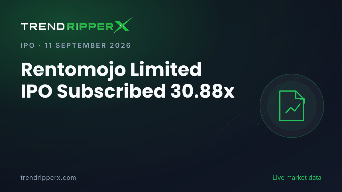Breaking: Rentomojo Limited IPO Subscribed 30.88x — Crosses 25x on 11 September 2026