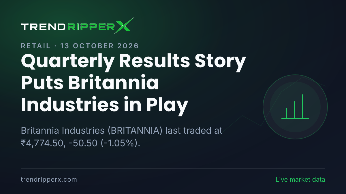 Quarterly Results Story Puts Britannia Industries in Play: Share Price Slipped to 52-Week Low, and Here Is the Arithmetic