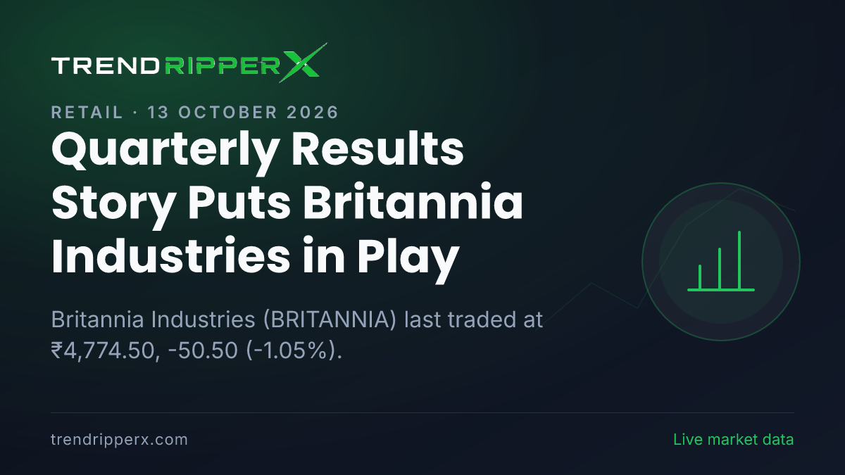 Quarterly Results Story Puts Britannia Industries in Play: Share Price Slipped to 52-Week Low, and Here Is the Arithmetic