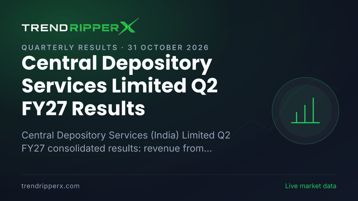 Central Depository Services (India) Limited Q2 FY27 Results: Net Profit ₹173 cr