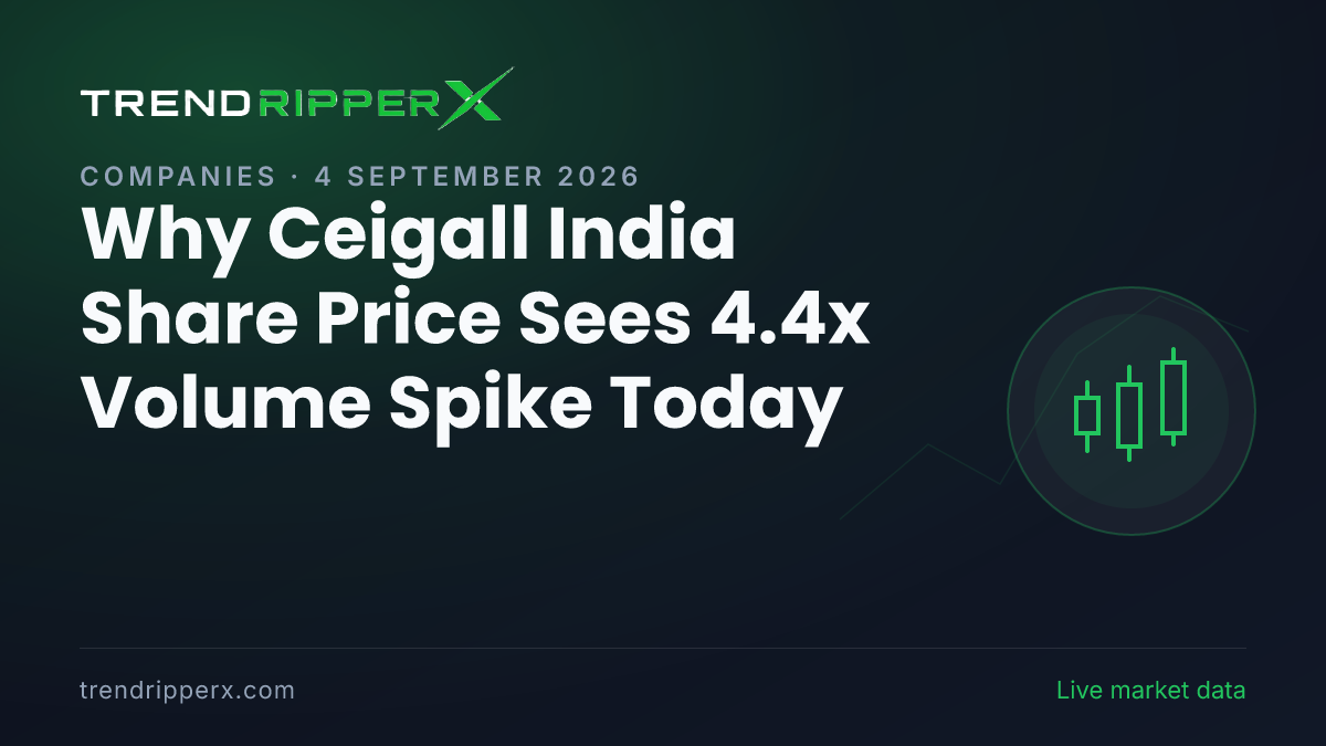 Why Ceigall India Share Price Sees 4.4x Volume Spike Today: the Order Win Trigger, Explained