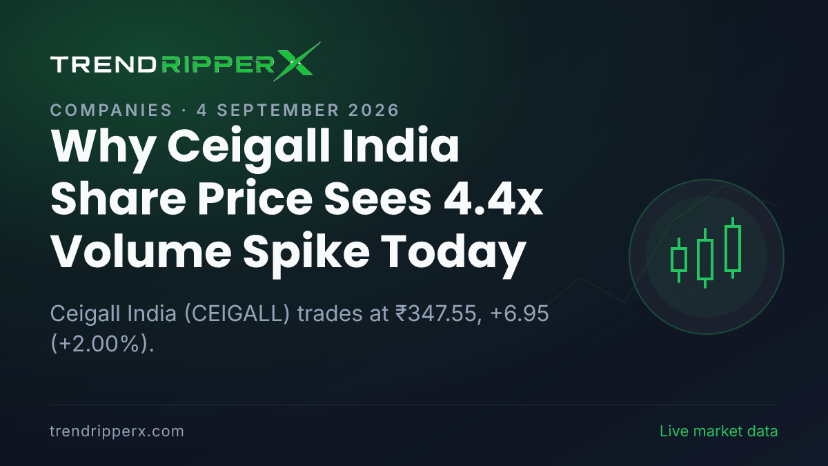 Why Ceigall India Share Price Sees 4.4x Volume Spike Today: the Order Win Trigger, Explained
