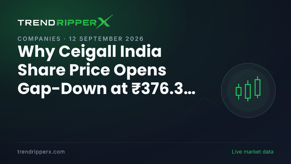 Why Ceigall India Share Price Opens Gap-Down at ₹376.30 Today: the M&A Trigger, Explained