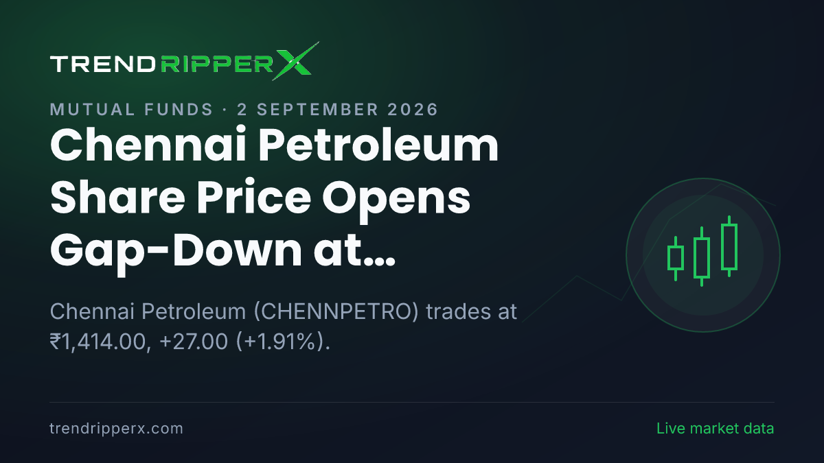 Chennai Petroleum Share Price Opens Gap-Down at ₹1,396.60: What Is Driving CHENNPETRO Today, and the Levels That Matter