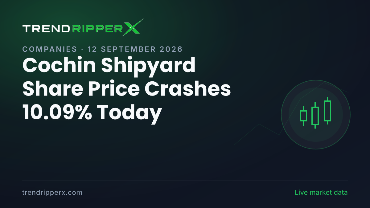 Cochin Shipyard Share Price Crashes 10.09% Today — Volumes, 52-Week Range and What to Watch Next