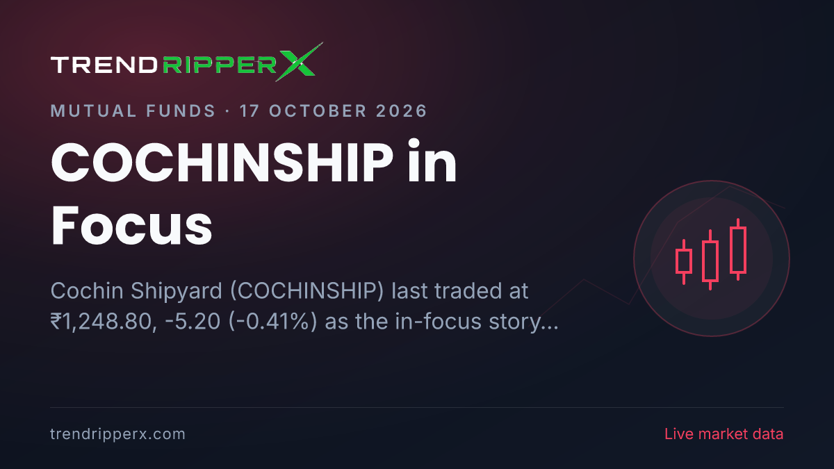 COCHINSHIP in Focus: Cochin Shipyard Share Price Closed Lower at ₹1,248.80 in the News Today
